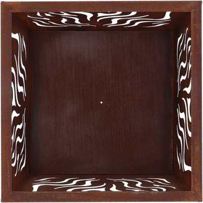 Brasero Dise�o Cuadrado Oxido S